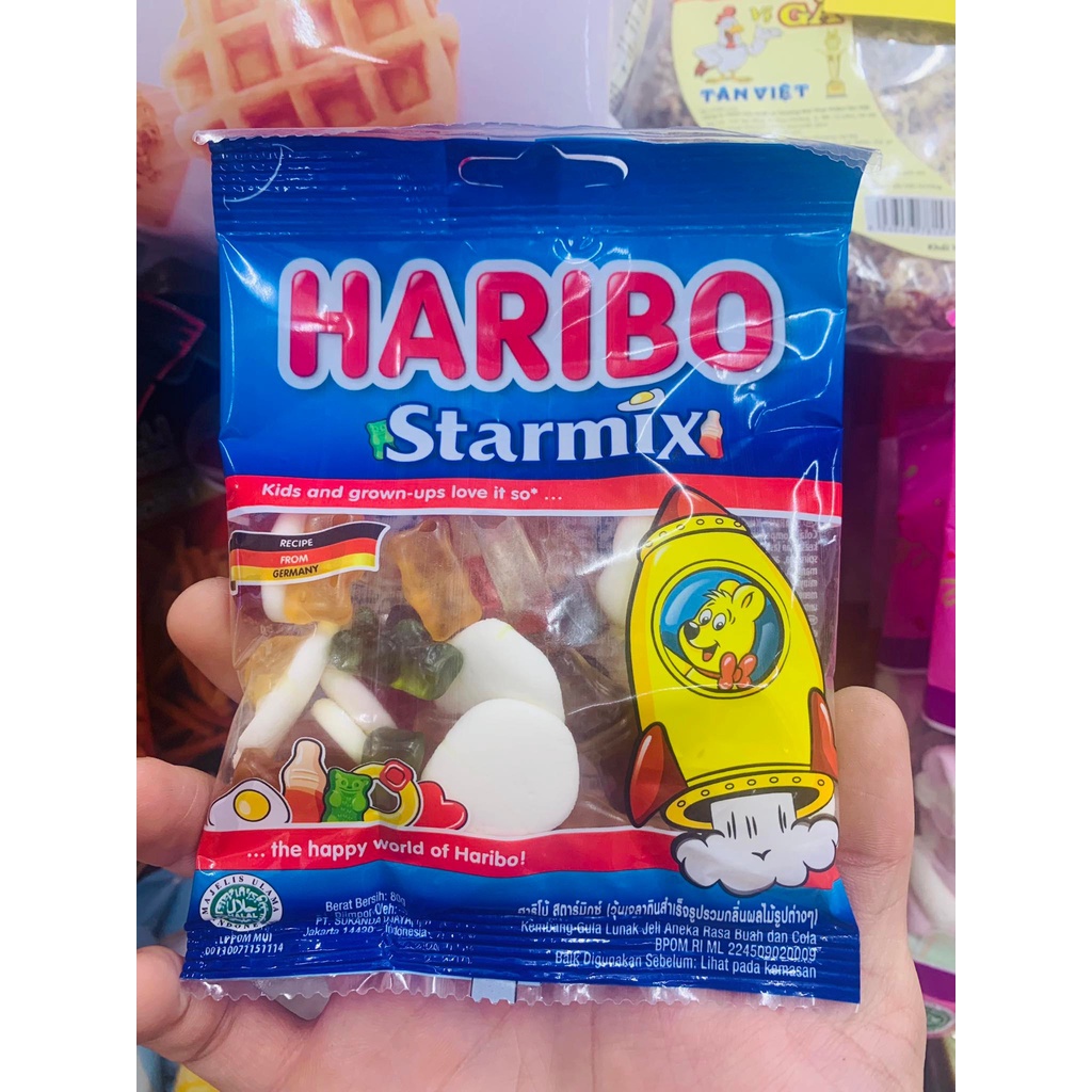 Kẹo dẻo Haribo các vị gói 80g