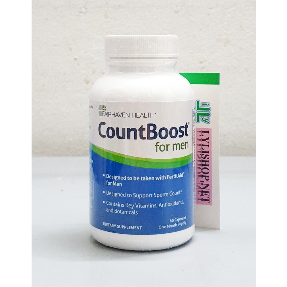 thanh lý date 6/23- Viên Uống CountBoost For Men Cho Nam Giới Của Mỹ 60 Viên - Tăng số lượng, chất lượng tinh trùng