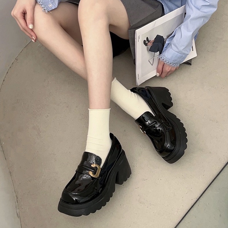 GIÀY LOAFER O11 ĐẾ CAO 7CM MÓC CÀIN