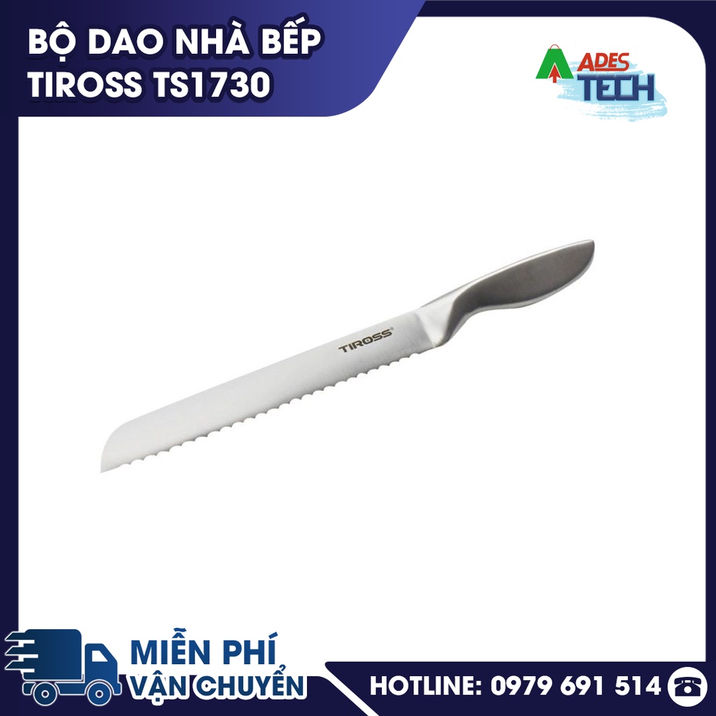 ✔️ Bộ dao nhà bếp Tiross TS1730 ✔️ Lưỡi dao được làm từ chất liệu inox