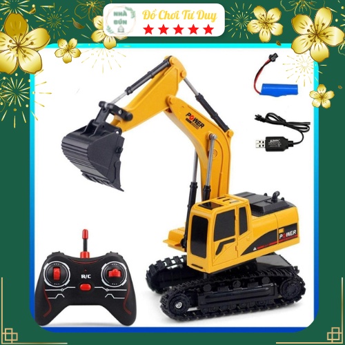Xe Điều Khiển Máy Xúc 4 Chiều Cực Đẹp Cho Bé