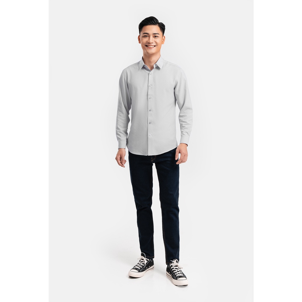Áo SƠ MI nam dài tay Café-DriS khử mùi hiệu quả thương hiệu Coolmate sale