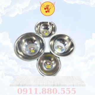 Bát inox rửa mặt | bát đựng nước chuyên dùng cho spa size 22cm