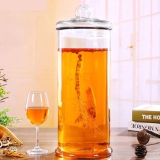 Bình Thủy Tinh Ngâm Rượu Sâm 12 Lít Trơn
