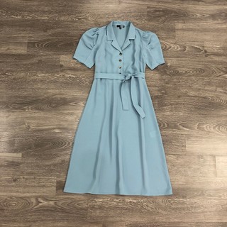 Đầm MIXX@ cổ vest 4 nút cột belt