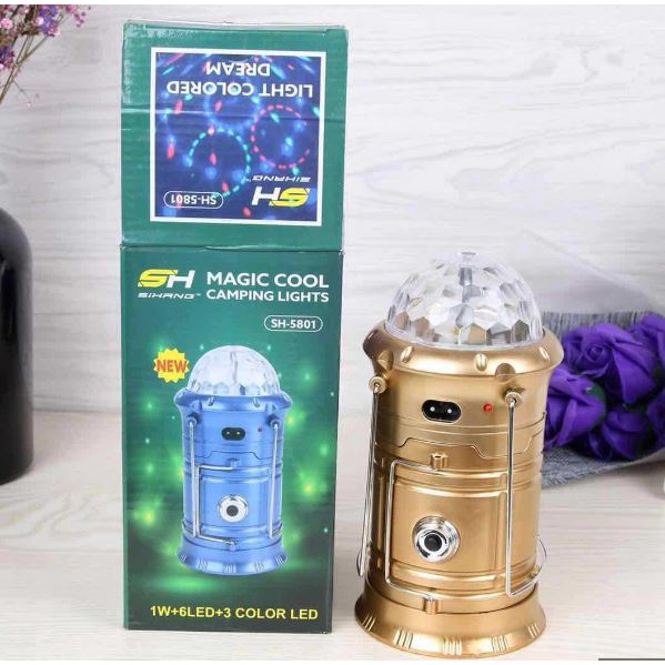 Đèn Bão Tích Điện Dùng Pin Sạc Năng Lượng Mặt Trời Hai Chức Năng GSH-9299