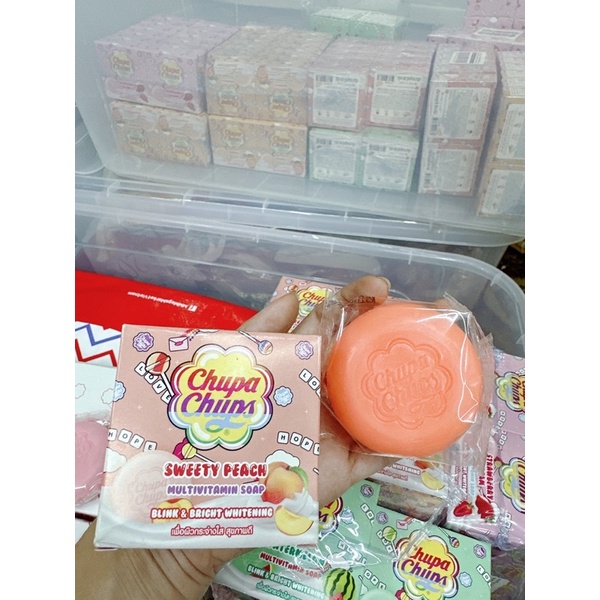 Xà phòng tắm Chupa Chups Multivitamin Soap Thái Lan hương trái cây 80gr