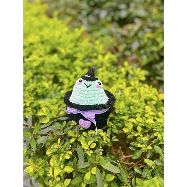 Plushie Ếch Phép Thuật - Gấu bông Ếch Phù Thuỷ bằng len