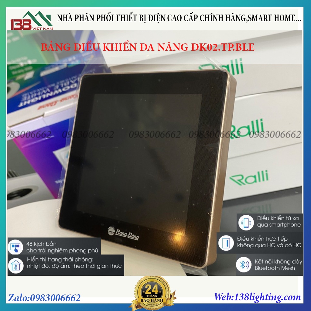 Điều khiển cảnh đa năng Rạng Đông Điều khiển từ xa qua Smartphone, hỗ trợ Bluetooth Mesh(48 cảnh)