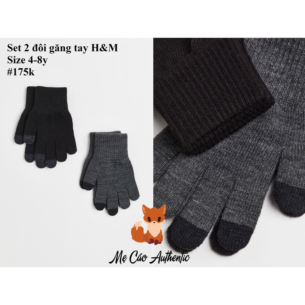 Set 2 đôi găng tay H&M Auth cho bé