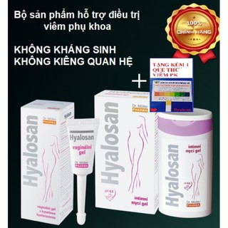 Bộ sản phẩm hỗ trợ điều trị viêm phụ khoa Hyalosan