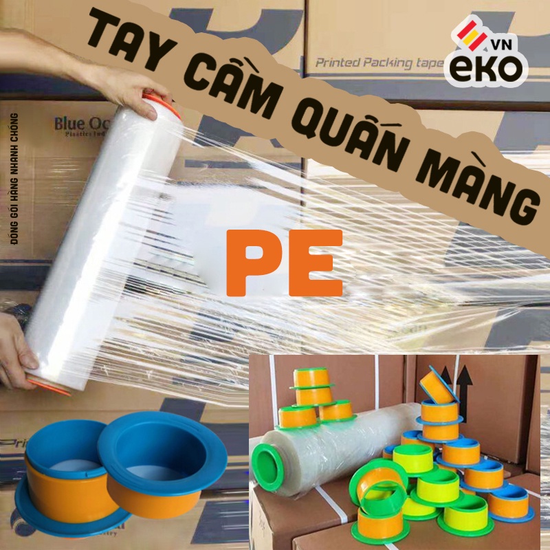 Tay Cầm Quấn Màng Chít - Màng Co PE | Bảo Vệ Tay Bạn Và Giúp Công Việc Đóng Gói Hàng Nhanh Chống