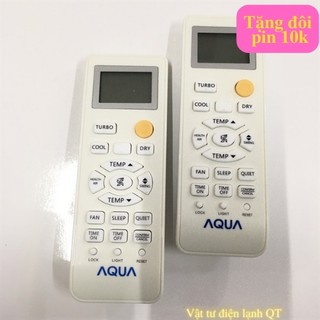 Điều khiển remote điều hòa AQUA - Remote điều khiển máy lạnh AQUA - Tặng đôi pin 10k