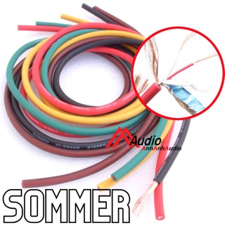 Dây tín hiệu Sommer 3 ruột đồng hàn dây micro dây tín hiệu âm thanh các loại giá 1 mét