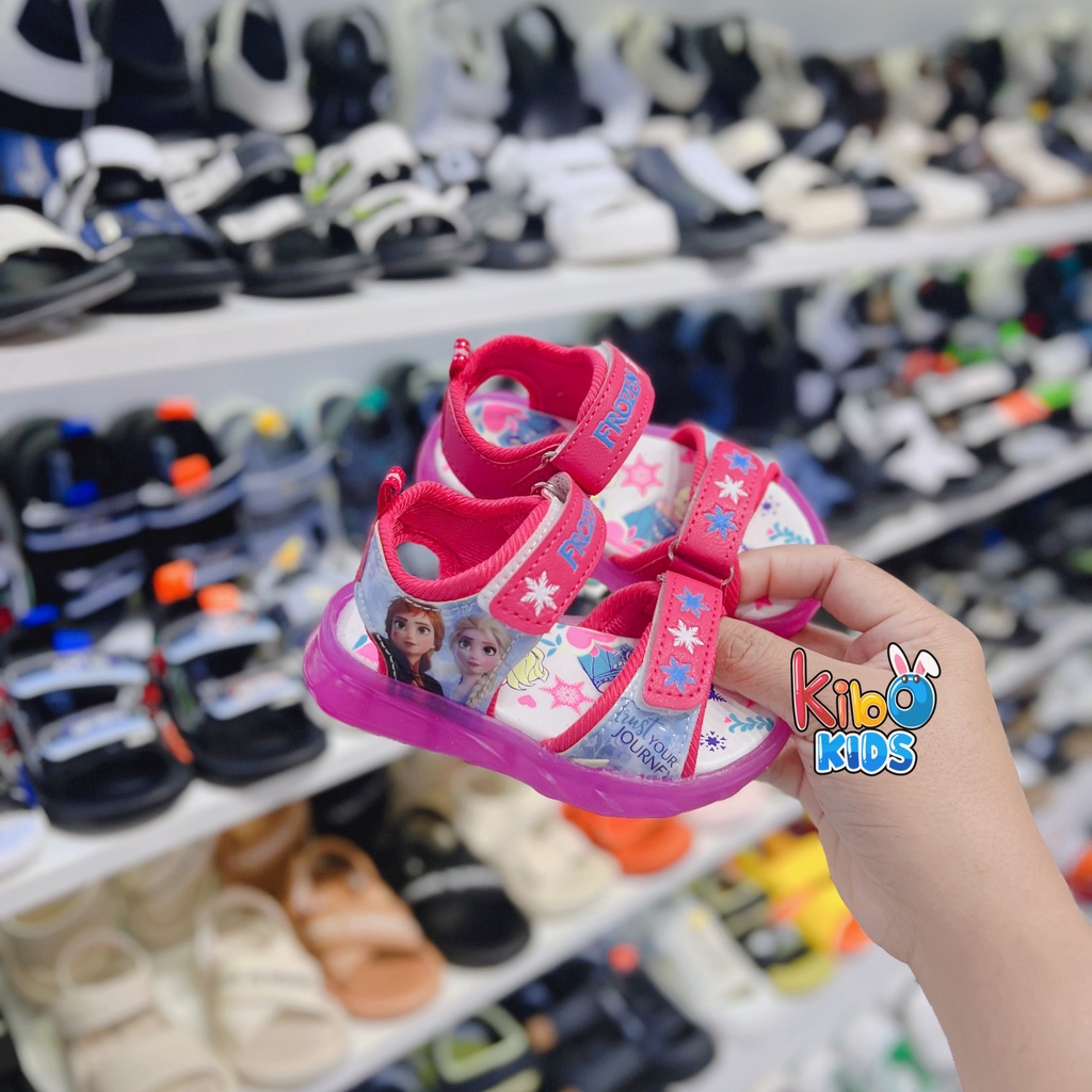 (CÓ ĐÈN) Sandal quai ngang siêu mềm êm chân có chống trơn cho bé SA2337