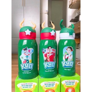 Bình nước giữ nhiệt Kun 500 ml nhiều mẫu cho bé chọn lựa