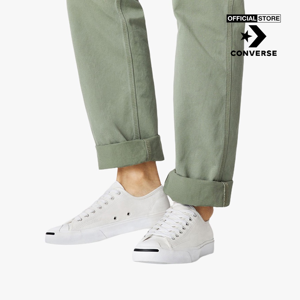 CONVERSE - Giày sneakers cổ thấp unisex Jack Purcell 164057C-0000_WHITE