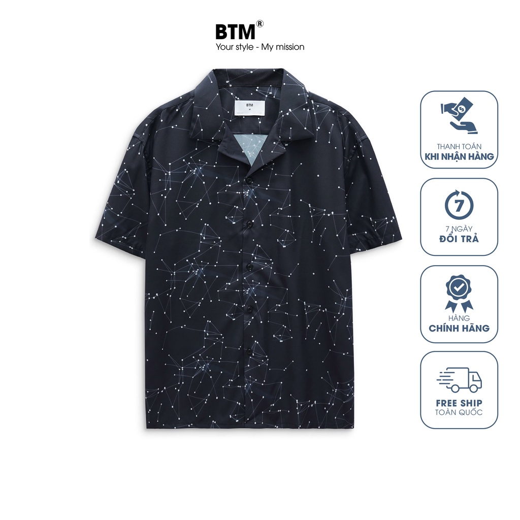 ÁO SMCT PIJAMA họa tiết cách diệu line & dot - 4.534.5 - BENTINO