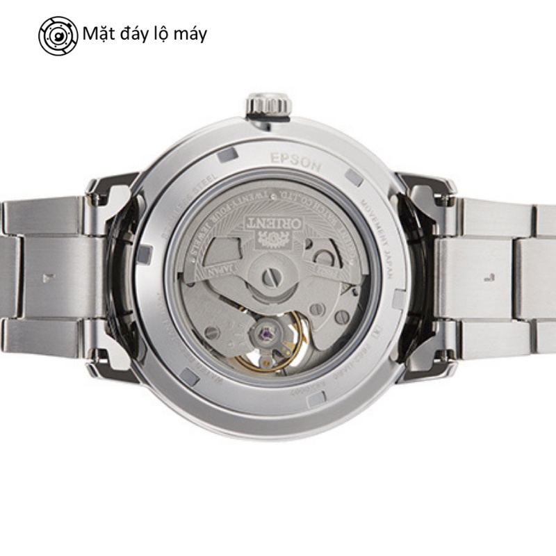 Đồng hồ nam Orient Classic Watch RA-AR010 máy lộ cơ automatic mặt kính cường lực chống nước dây thép đeo tay chính hãng