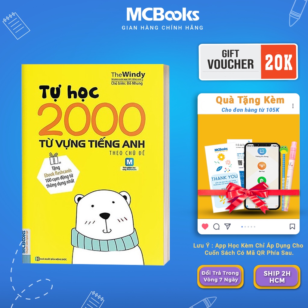 Sách - Tự Học 2000 Từ Vựng Tiếng Anh Theo Chủ Đề Mcbooks | BigBuy360 - bigbuy360.vn