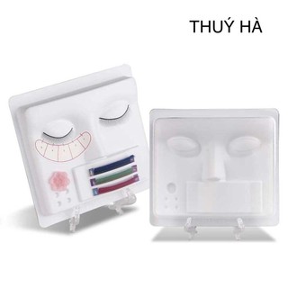 Khay nhựa tập nối mi 5in1 - đầu manocanh nhựa - Thúy Hà