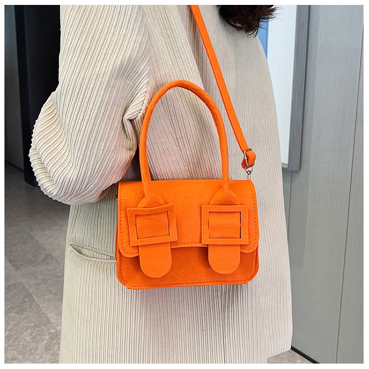 Mischa Túi Đeo Vai Da PU Hình Vuông Màu Trơn Thời Trang Cao Cấp