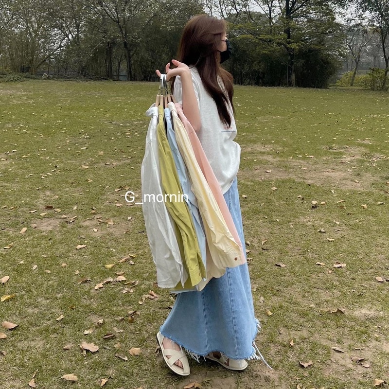 Áo somi trơn 01210 - Gmornin