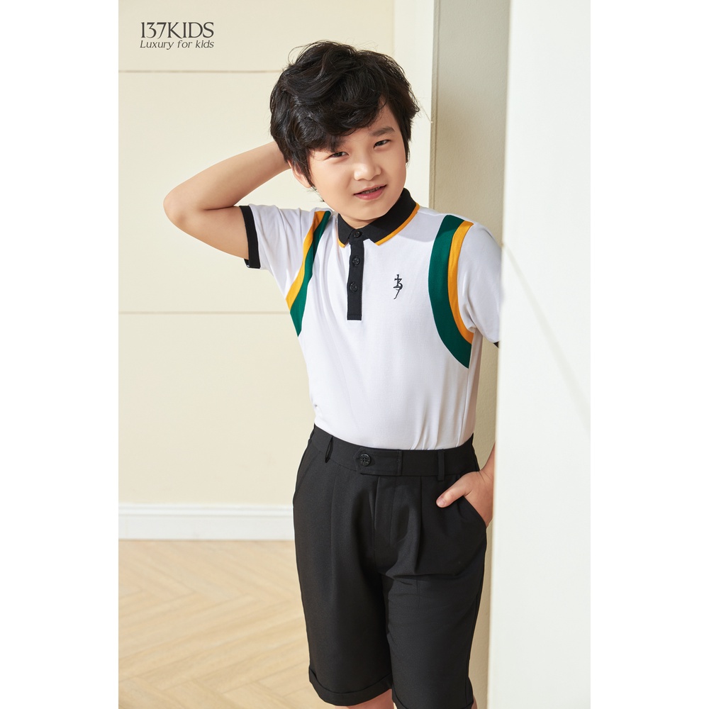 Áo polo cộc tay thiết kế 137kids limited thoáng mát siêu đẹp cho bé trai bé gái