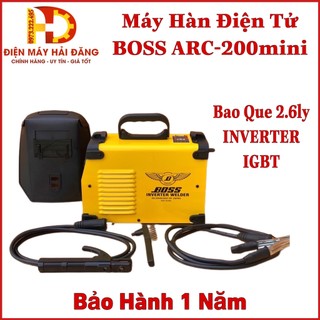 Máy hàn điện tử boss mini arc 200a | công suất 200a | sử dụng que hàn 1,6 - 3,2 ly