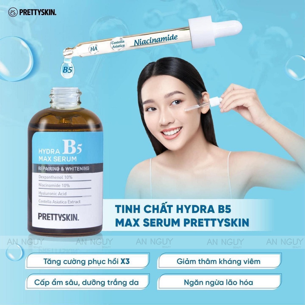 Tinh Chất Phục Hồi Da B5 Pretty Skin Hàn Quốc Giúp Dưỡng Trắng Phục Hồi Da 50ml