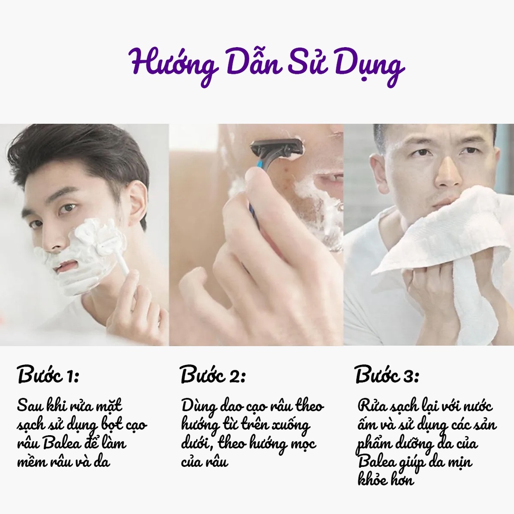 Dao cạo râu lưỡi kép Balea Men cao cấp, lưỡi dao sắc linh hoạt, tay cầm chống trượt dùng 1 lần <Hàng Đức túi 10 chiếc>” /></p>
<!-- AI CONTENT END 1 -->
				</div>
											<div class=