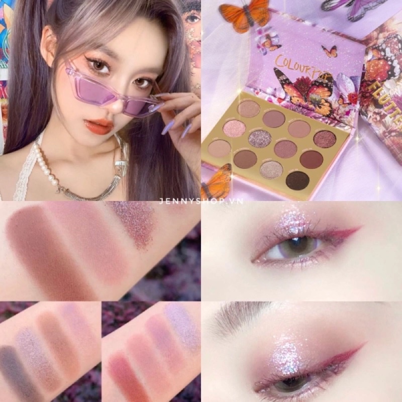 Bảng phấn mắt Colourpop Flutter By 12 màu