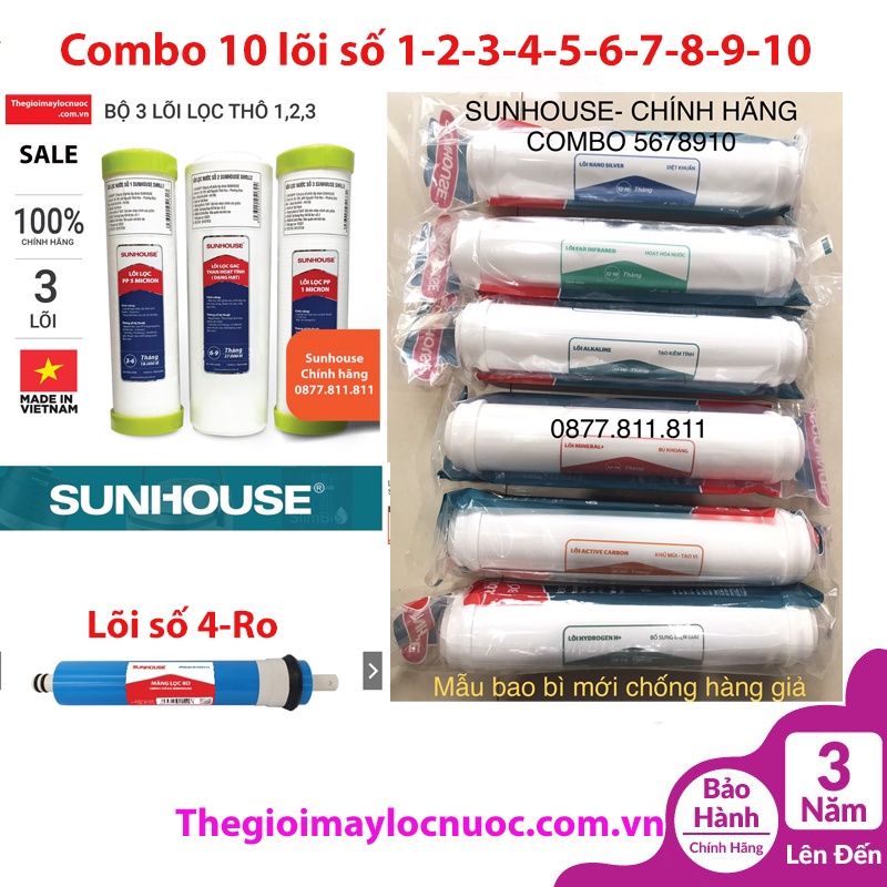 Bộ lõi lọc khoáng Sunhouse - Chính hãng