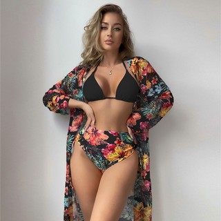 ( Giảm 1 size) Set Bikini, Đồ Bơi 3 mảnh, kèm áo khoác mã #805