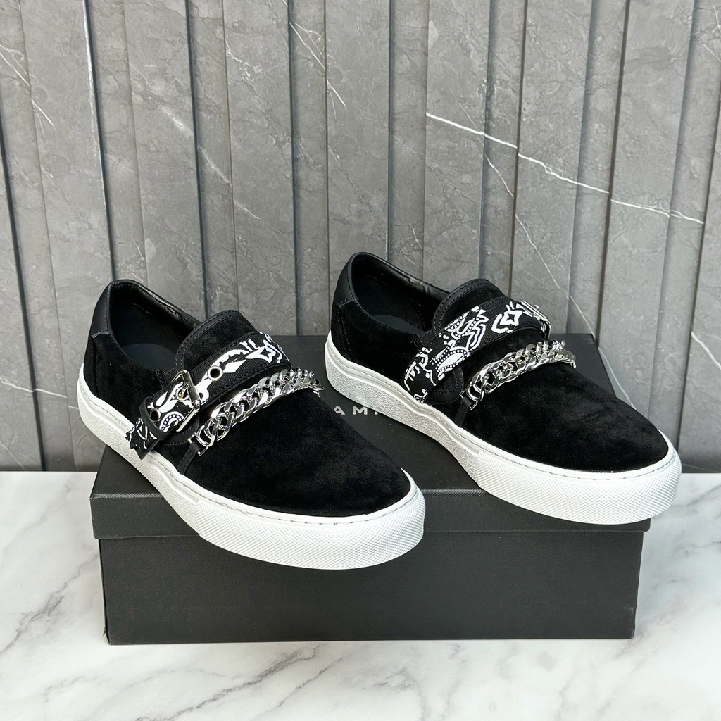 Giày Slipon Nam Arimi Bandana Giày Lười Nam Đep Dây Xích Quảng Châu