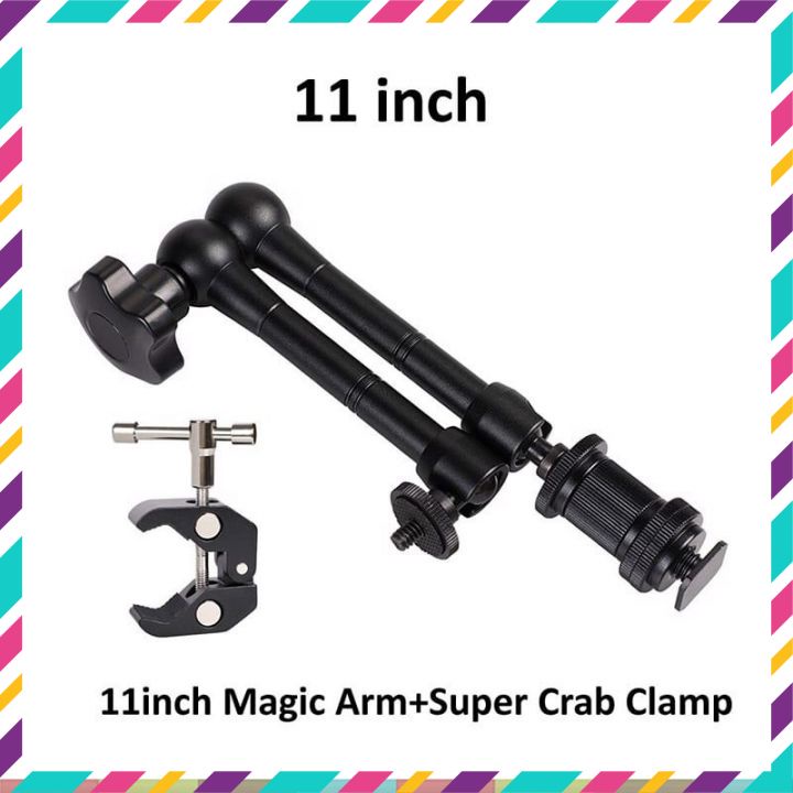 Magic Arm - Kẹp Càng Cua, Khớp Nối Dài 7 Inch, 11 Inch Hỗ Trợ Quay Phim, Chụp Hình