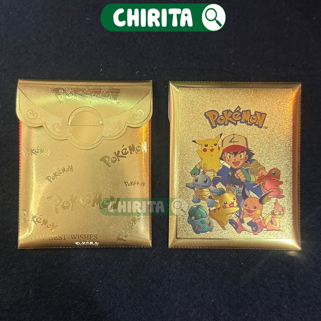 Bài Pokemon Mạ Vàng TCG XỊN DẺO TỐT 27 LÁ/ 10 Lá -Thẻ Bài Pokemon Mạ Vàng BoardGame Vmax-Đồ Chơi Trẻ Em Cho Bé - Chirita