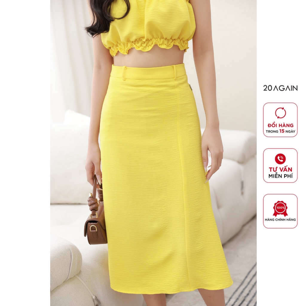 Chân váy dài 20AGAIN, thiết kế dáng A bassic JDB2530