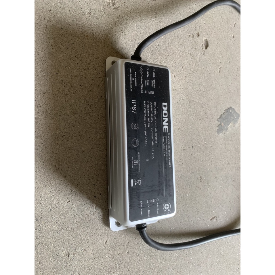 Driver LED 105W DONE DL-105W1A8-MPA cho lắp ráp, bảo hành đèn LED