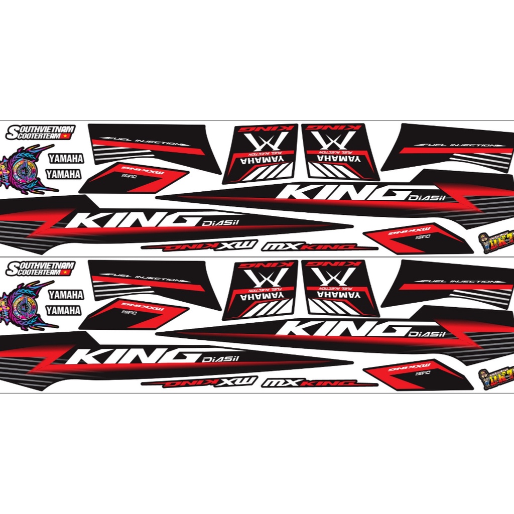 Tem mxking DKT dán xe sirius