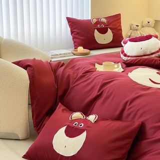 Bộ Chăn Ga Gối Phi Lụa Disney (Tặng Kèm Gối Trang Trí Cùng Bộ) Luna Bedding