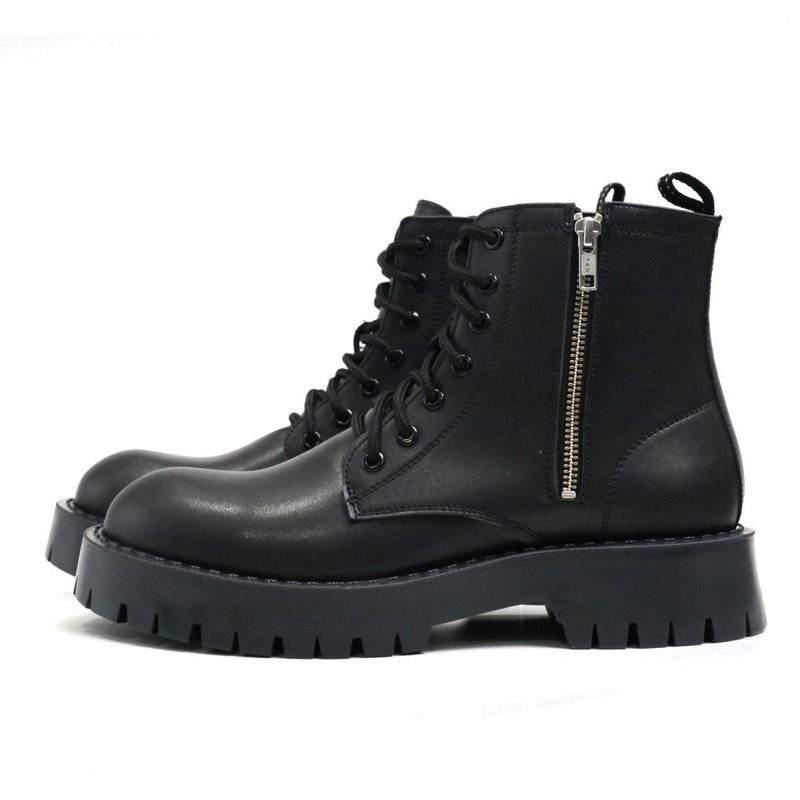 Giày da nam TEFOSS Chunky boot- Derby size 38-44 đế cao 5cm,bốt xít