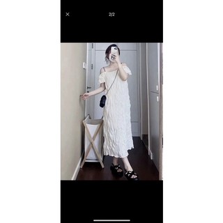 ĐẦM MAXI NHÚN TRẮNG