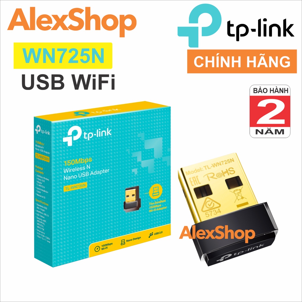 Thiết Bị Thu Sóng USB WiFi TP-Link WN725N Chính Hãng 150Mbps | BigBuy360 - bigbuy360.vn