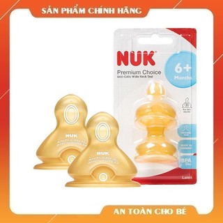 Núm ty cao su Nuk cổ rộng/ cổ hẹp đủ cỡ