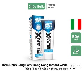 Kem Đánh Răng Trắng Răng Cao Cấp Nhập Khẩu Ý BlanX Instant White | Ngừa Sâu Răng, Chống Ê Buốt Và Hôi Miệng (75ml)