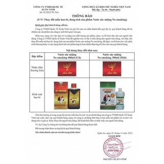 combo 3 chai Nước súc miệng no smoking( xuân Vinh)