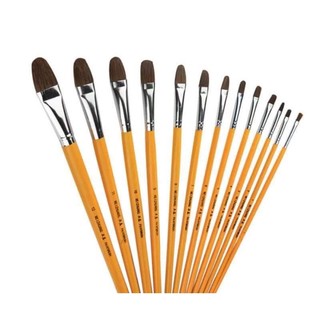 Bộ Cọ vẽ màu, vẽ tranh sơn dầu, cọ vẽ màu nước, cọ vẽ Acrylic lông mềm 12 cây