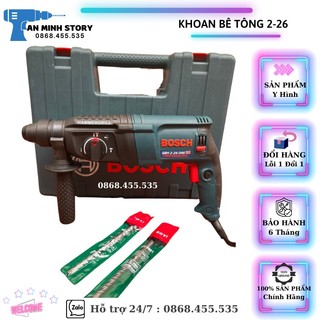 Máy khoan đục bê tông 3 chế độ 2 - 26 cam kết 100% ruột đồng