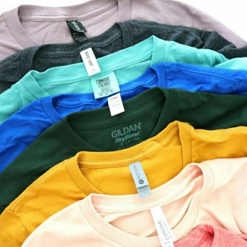 Áo thun mỹ trơn secondhand tay lỡ nam nữ